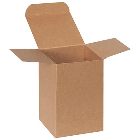 Bsc Preferred 4 x 4 x 6'' Kraft Reverse Tuck Folding Cartons, 250PK BUY00025472